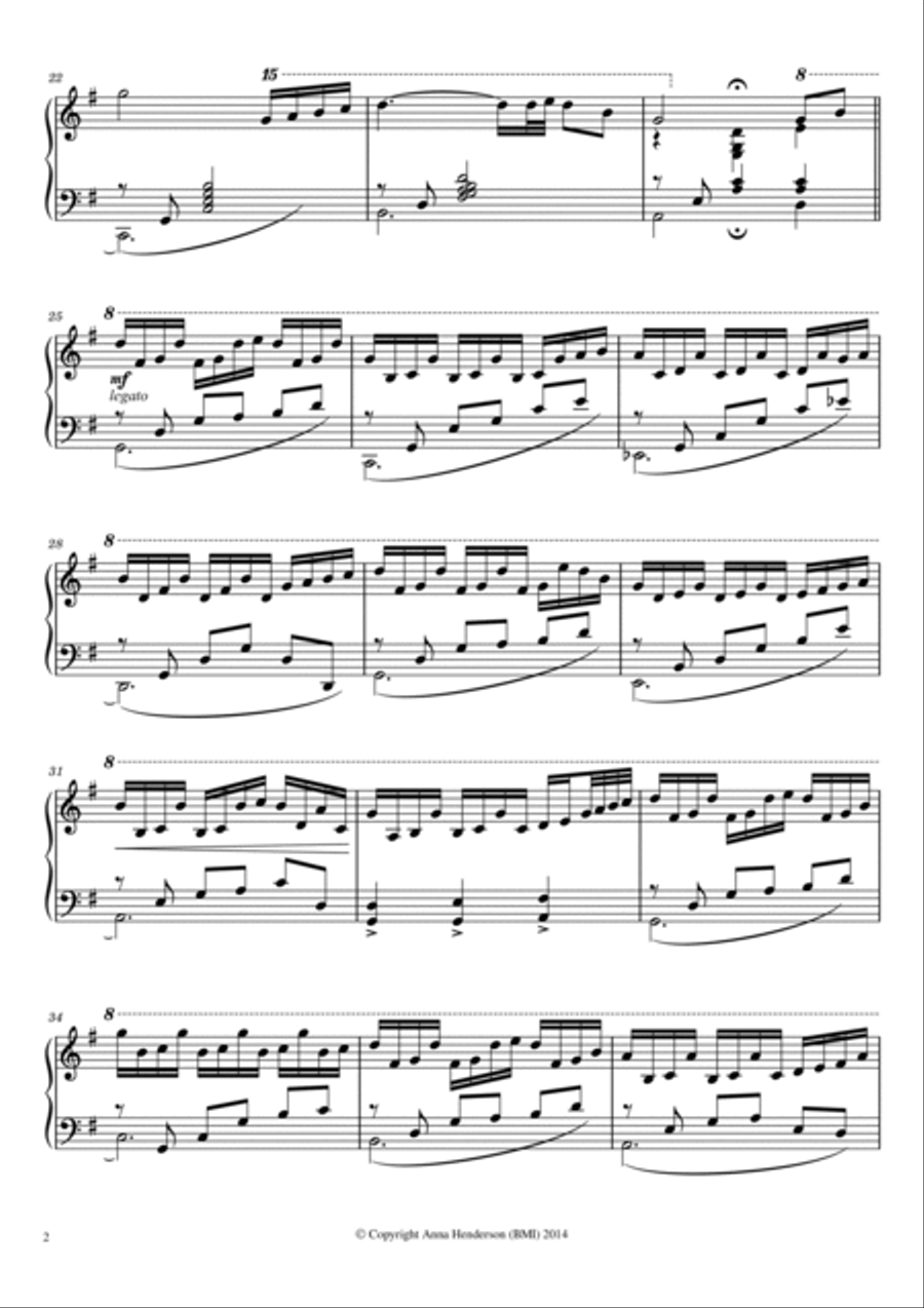 Jesus Paid It All Piano Solo scores gallery preview page 2