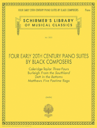 Book cover for Four Early 20th Century Piano Suites by Black Composers