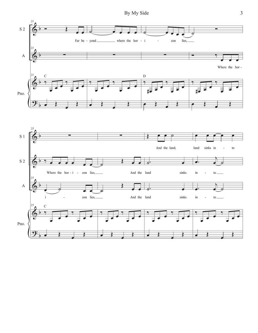 By My Side By My Side SSA scores gallery preview page 3