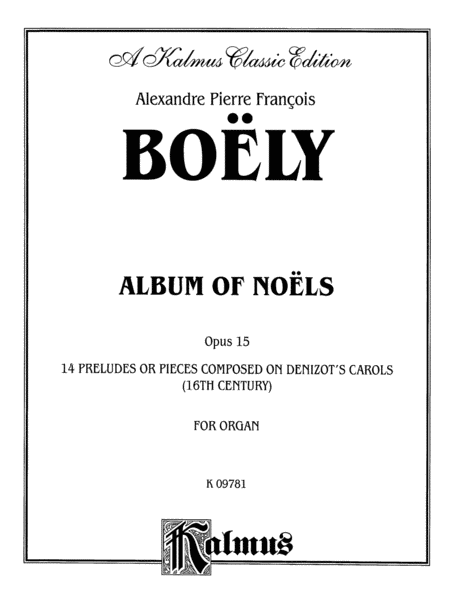 Album of Noels, Op. 14