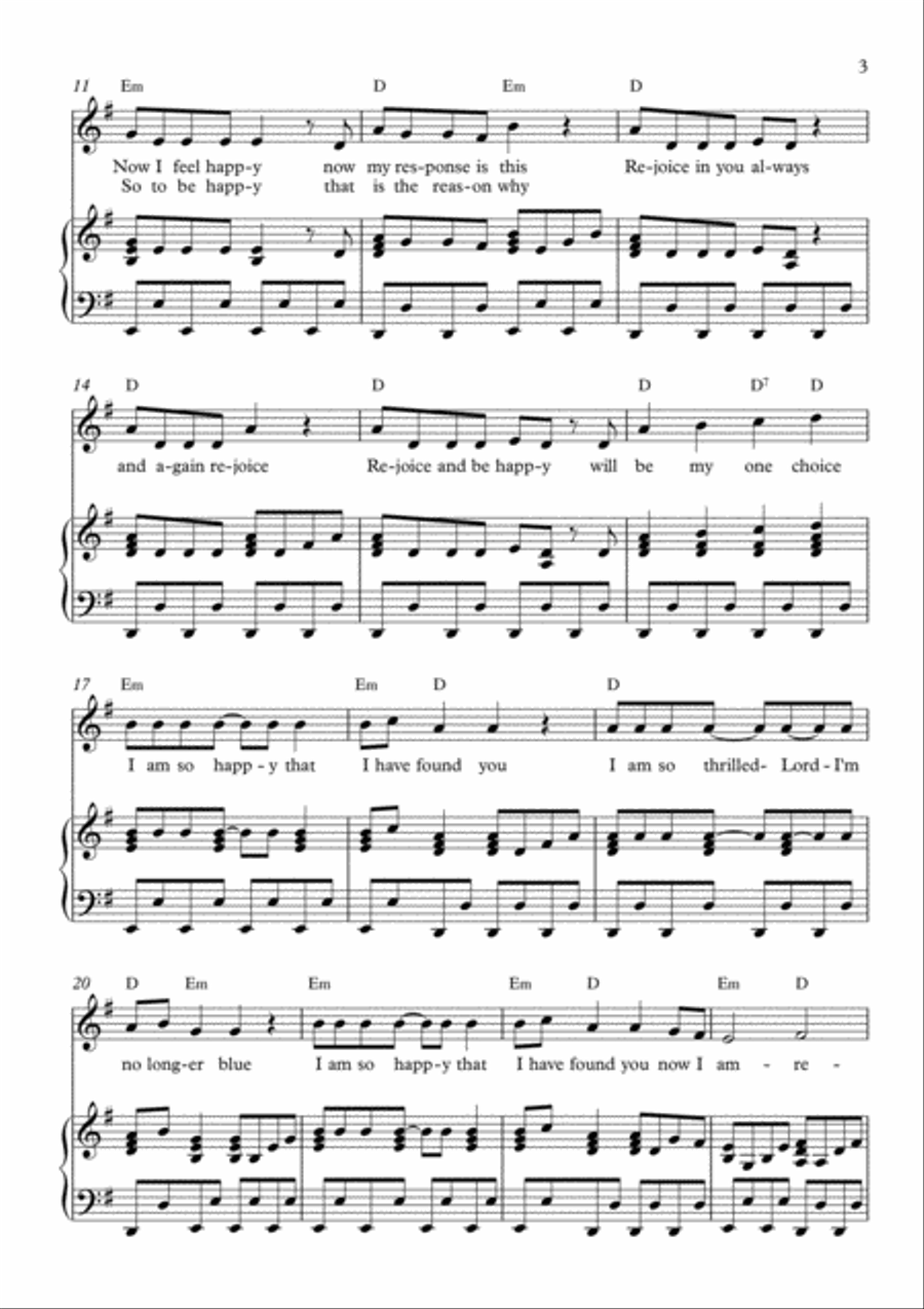 I Am So Happy Voice scores gallery preview page 3