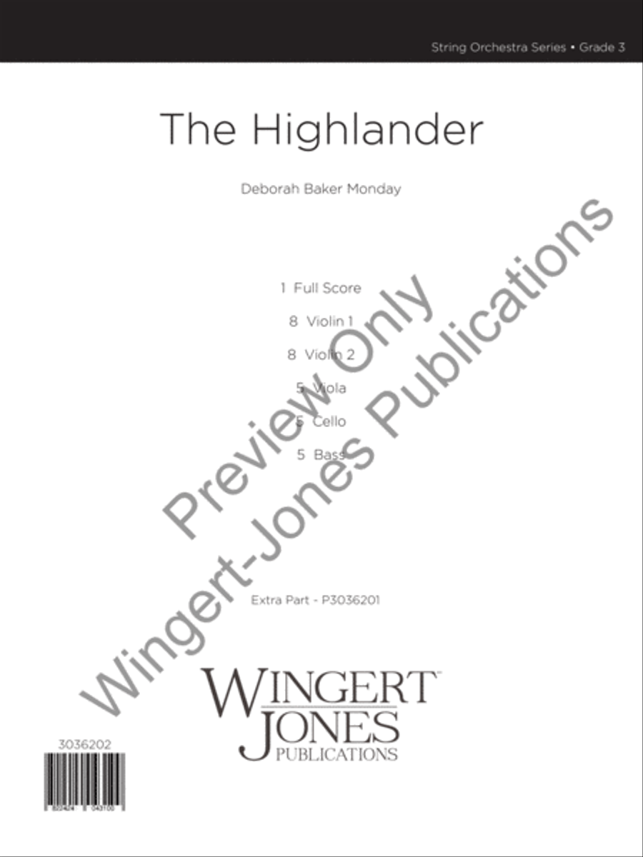 The Highlander (Score) String Orchestra scores gallery preview page 2