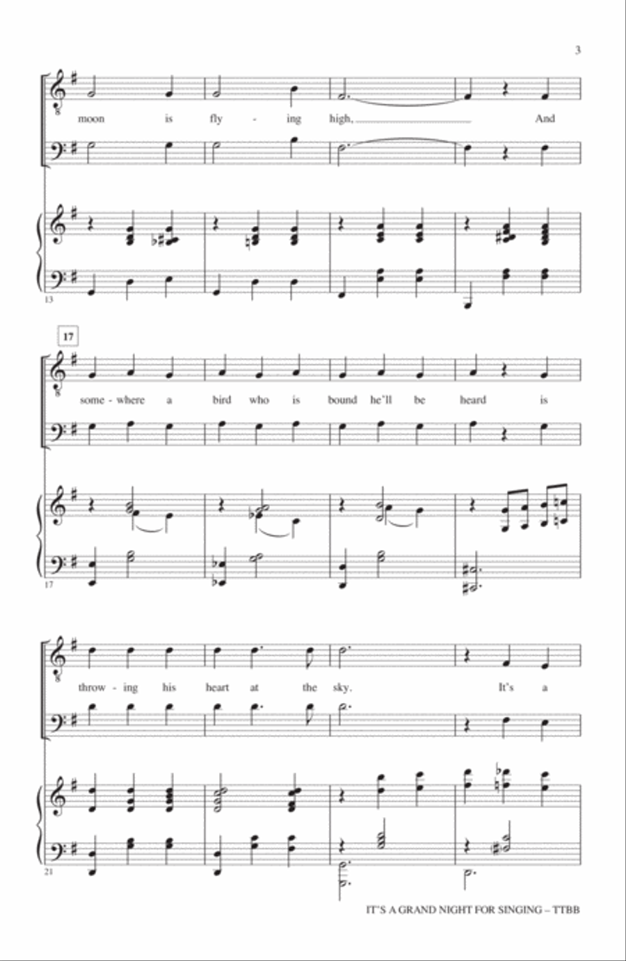 It's A Grand Night For Singing TTBB scores gallery preview page 2