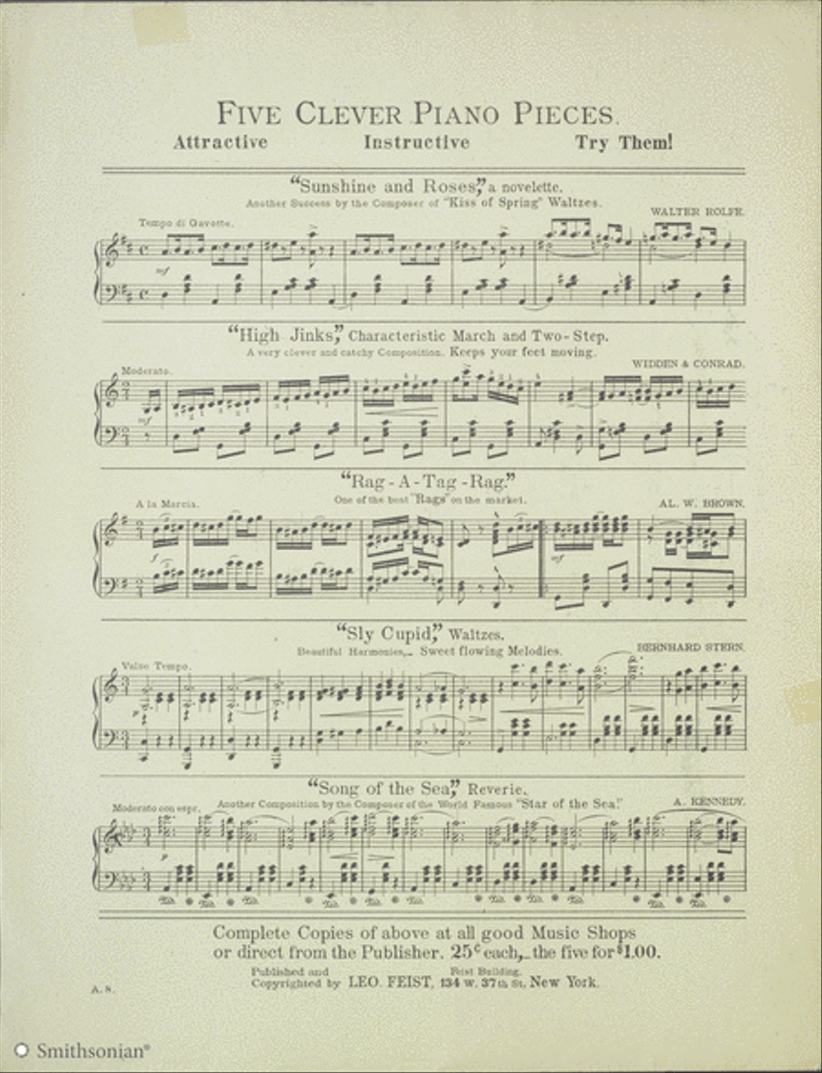 Golden Potlatch Carnival March and Two Step Piano Solo scores gallery preview page 2