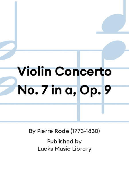 Violin Concerto No. 7 in a, Op. 9