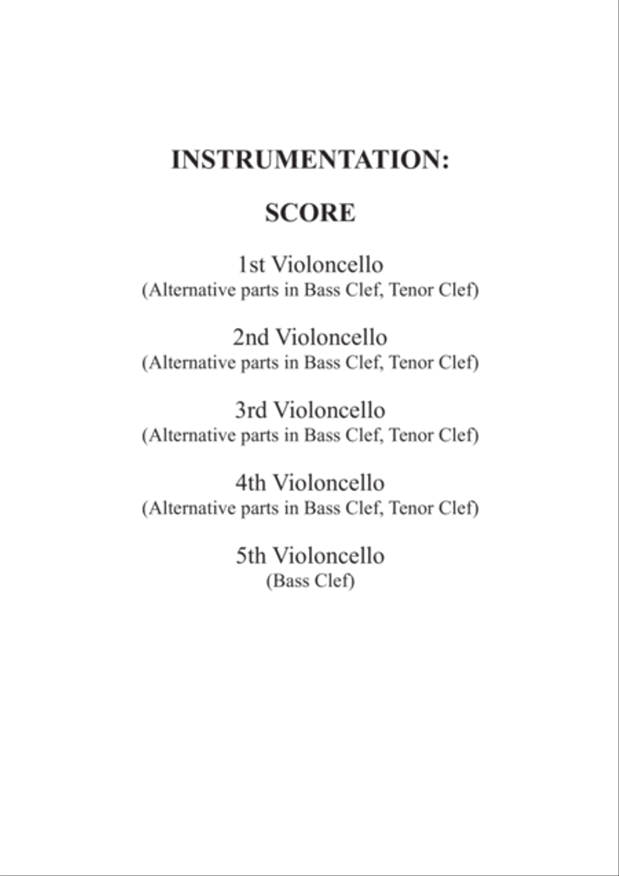 Crazy Little Thing Called Love String Quintet scores gallery preview page 2