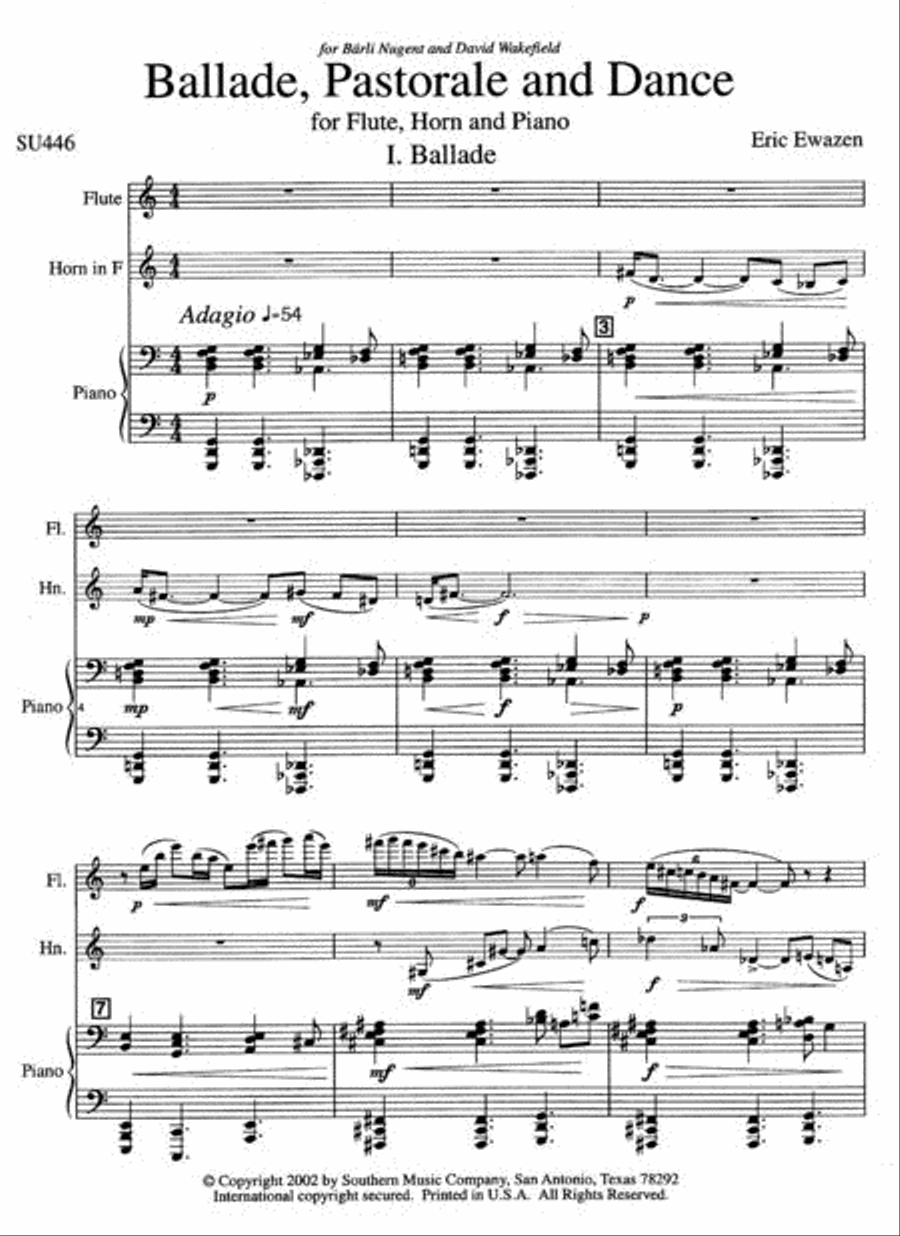 Ballade Pastorale and Dance Brass Ensemble scores gallery preview page 2
