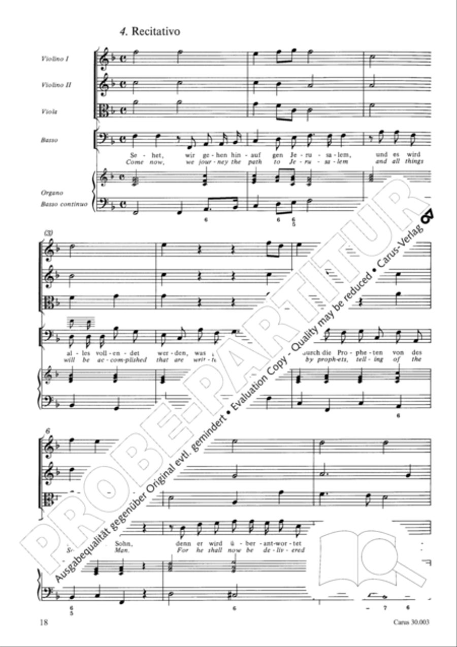 Yes, you rather burden me here (Ja, mir hast du Arbeit gemacht) 4-Part scores gallery preview page 19