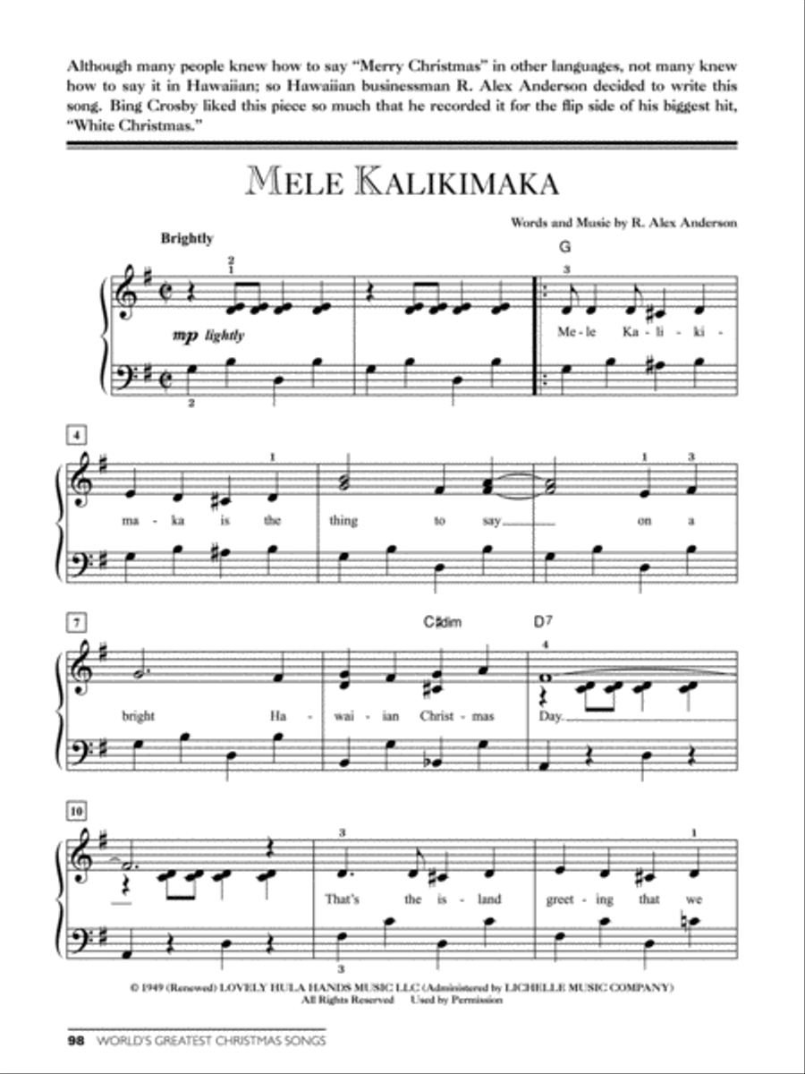 World's Greatest Christmas Songs Easy Piano scores gallery preview page 5