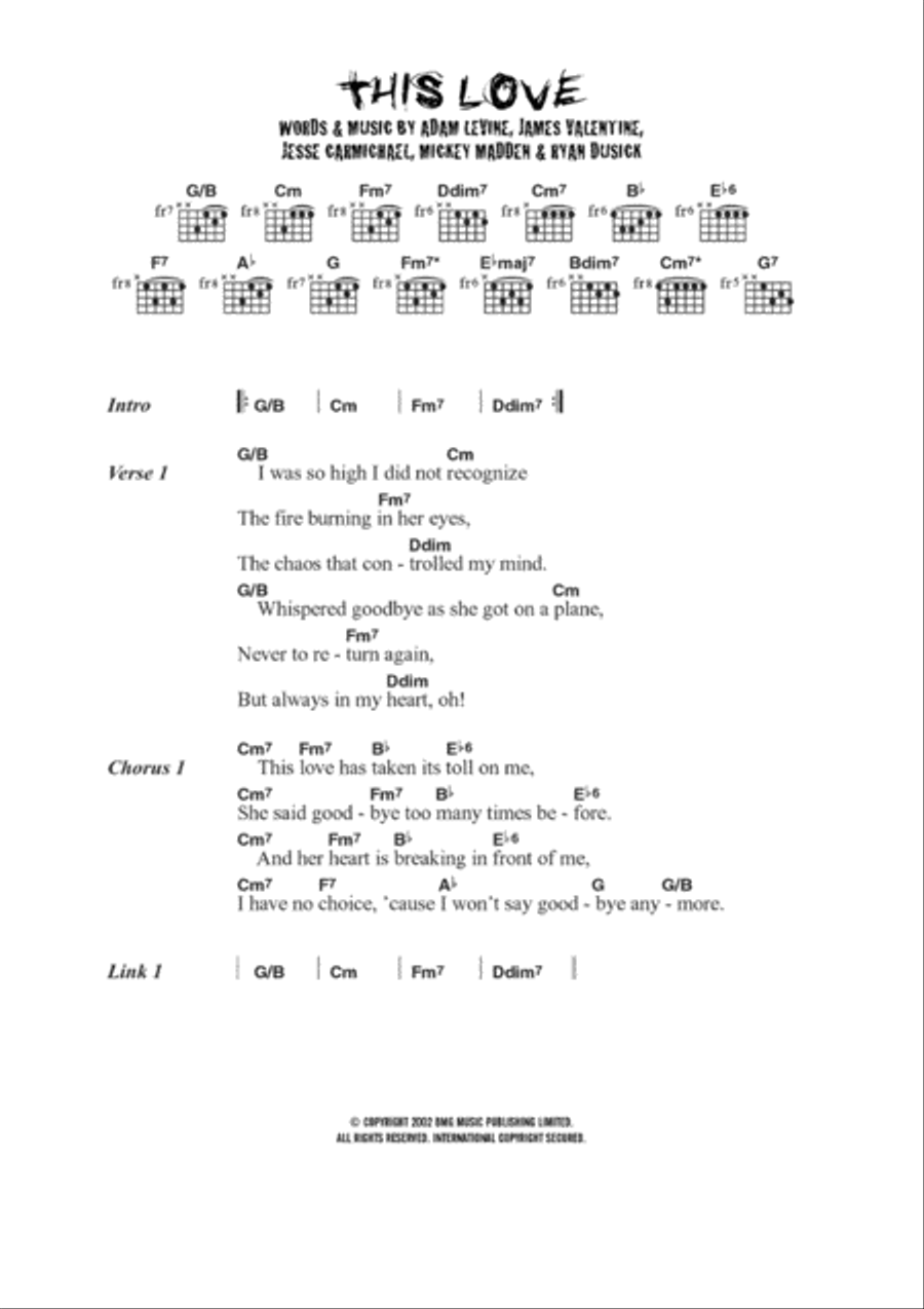 This Love Acoustic Guitar scores gallery preview page 1