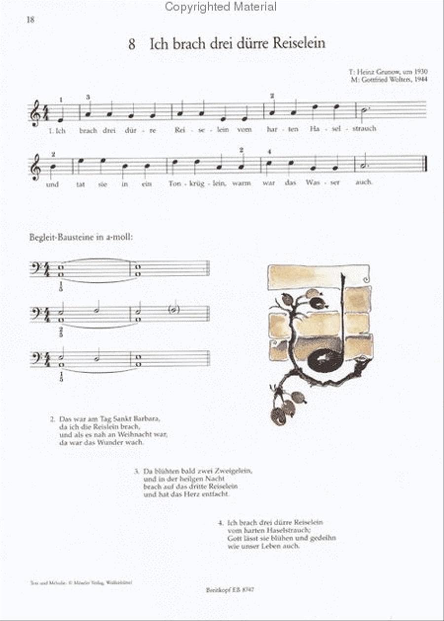 Was soll das bedeuten Piano Solo scores gallery preview page 2