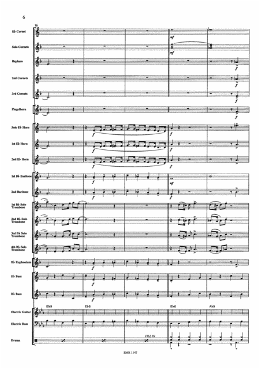 Sliding The Blues Sliding The Blues Brass Band scores gallery preview page 7