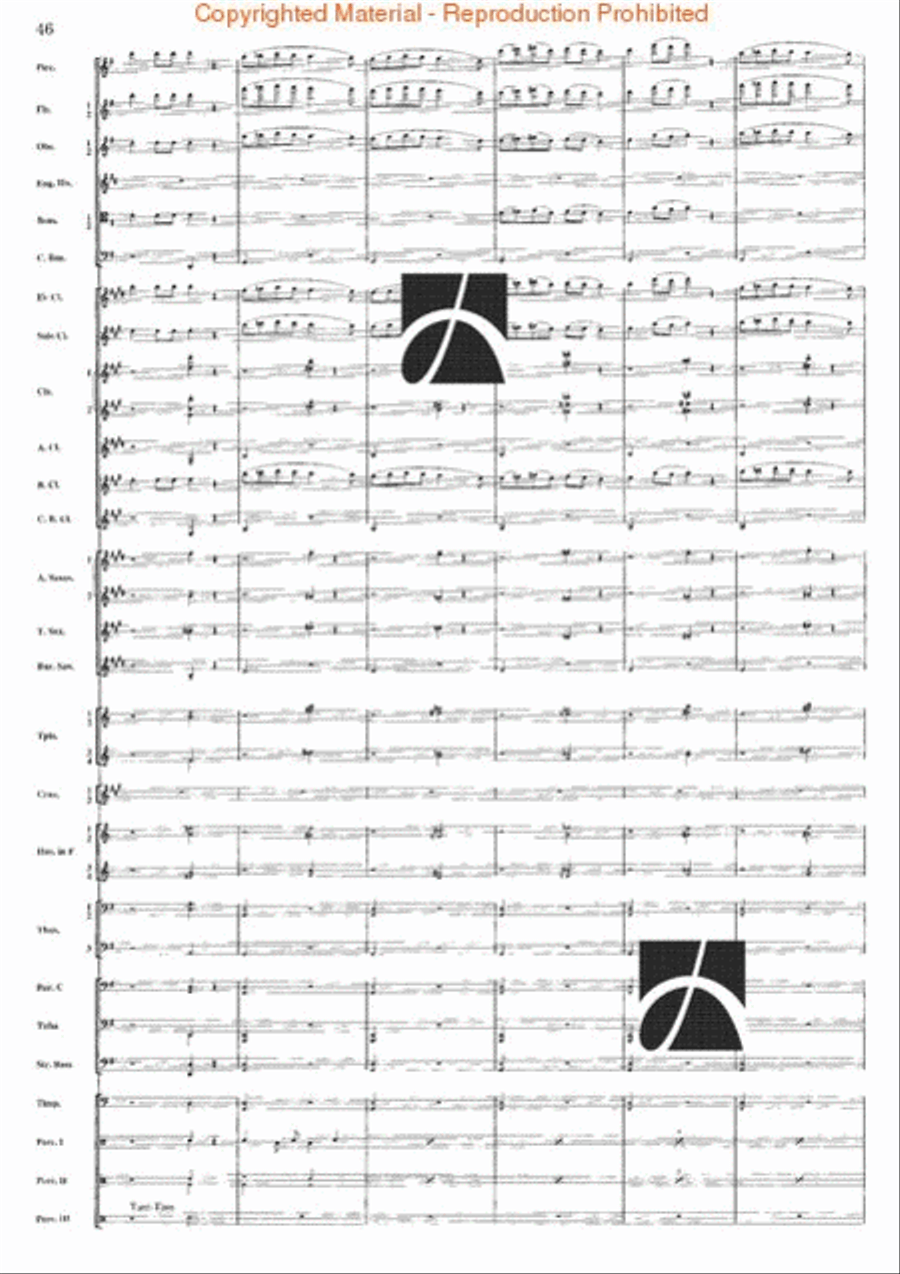 Belkis, Regina Di Saba (Part II) Concert Band scores gallery preview page 46
