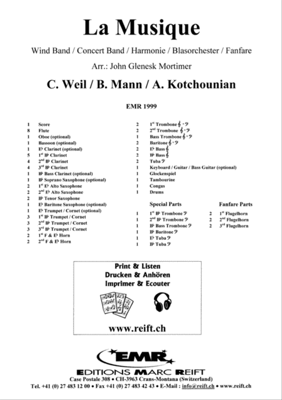La Musique La Musique Concert Band scores gallery preview page 2