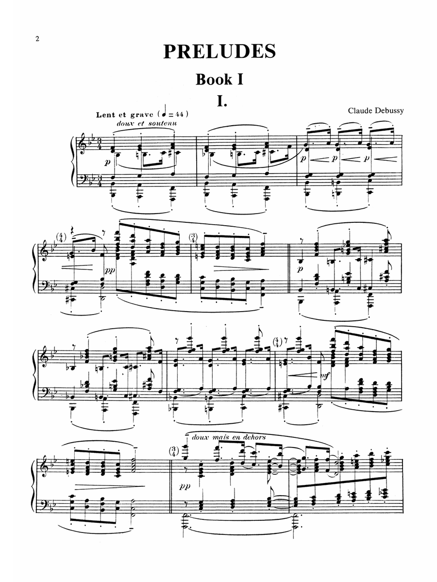 Debussy: Prelude - Book I, No. 1