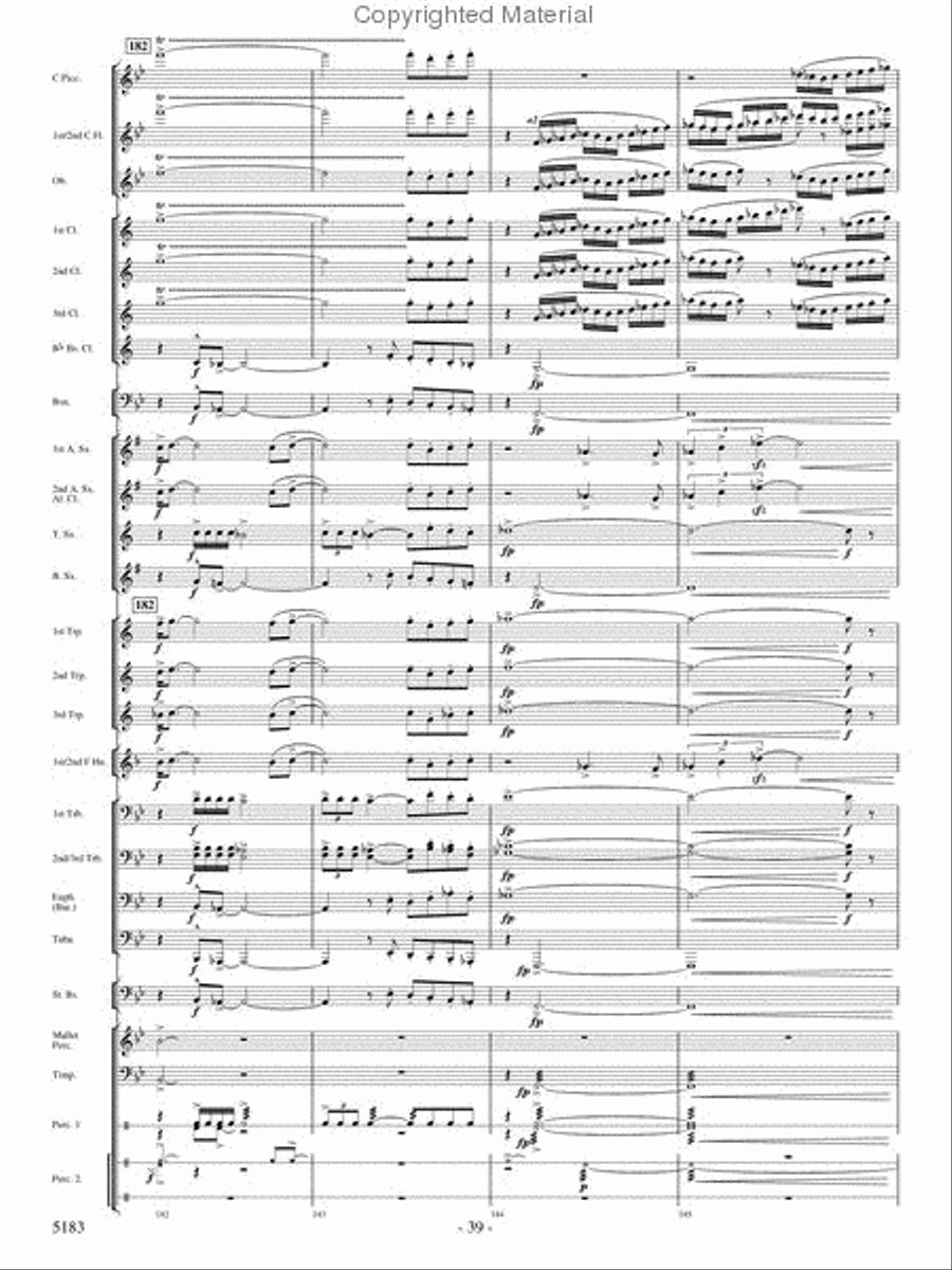 Portrait of Freedom Concert Band scores gallery preview page 38