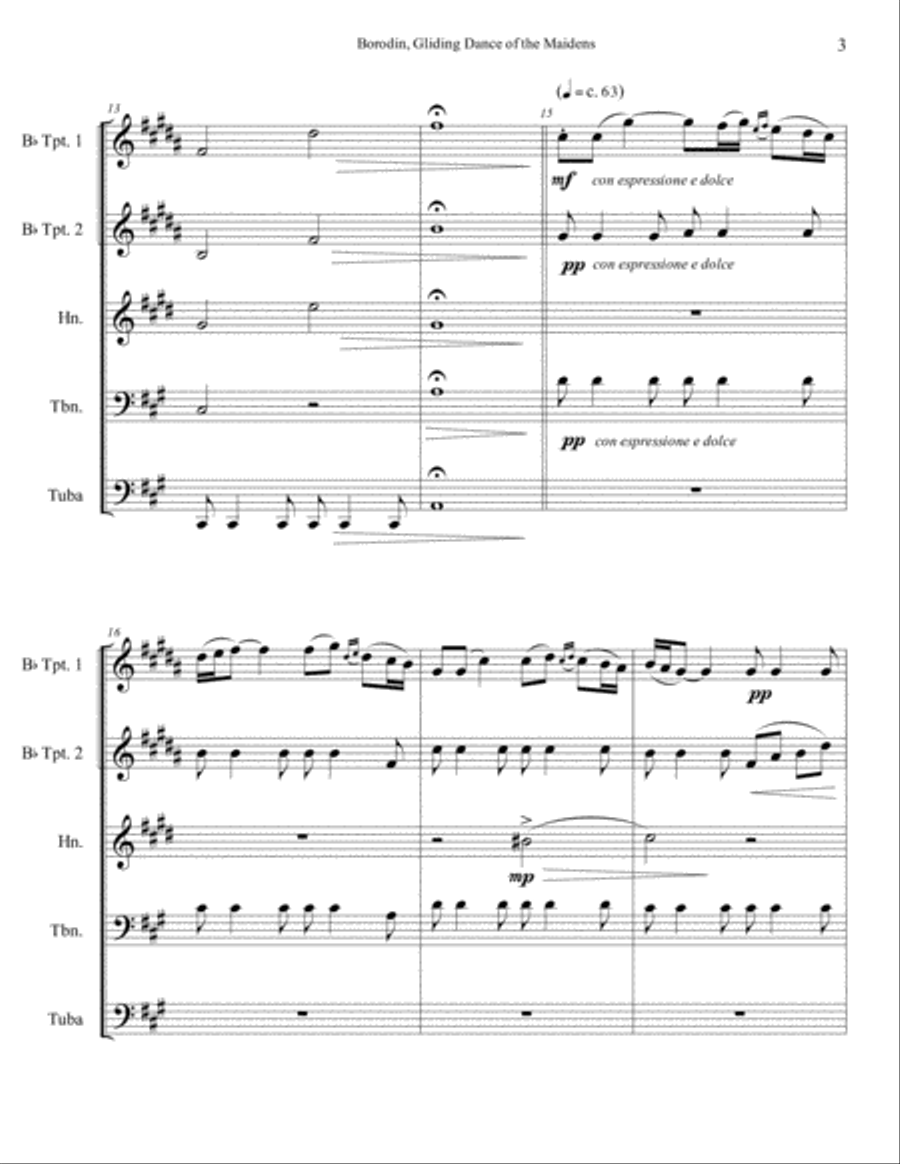 Gliding Dance of the Maidens from Polovtsian Dances (