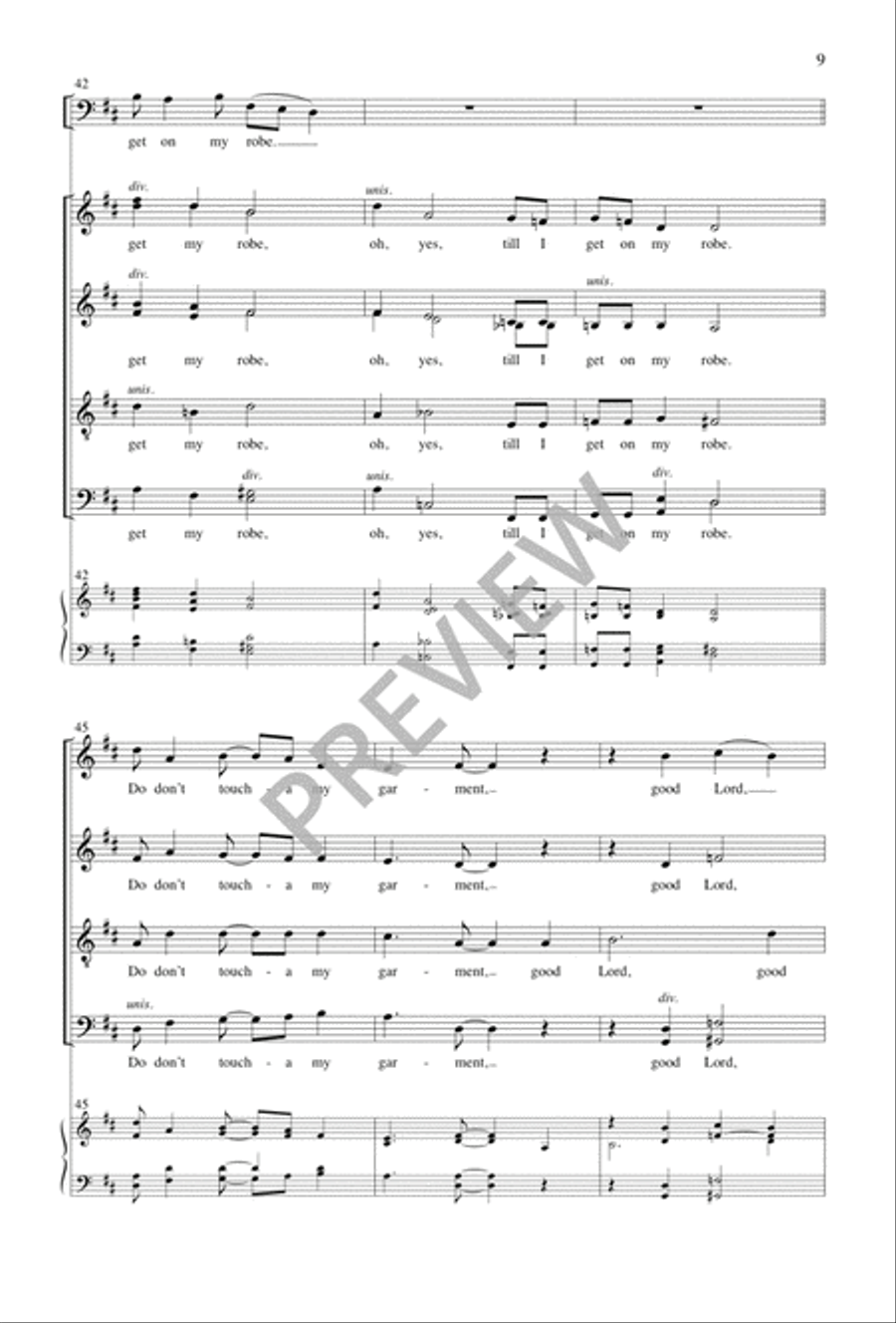 Wait till I Get on My Robe Divisi scores gallery preview page 10