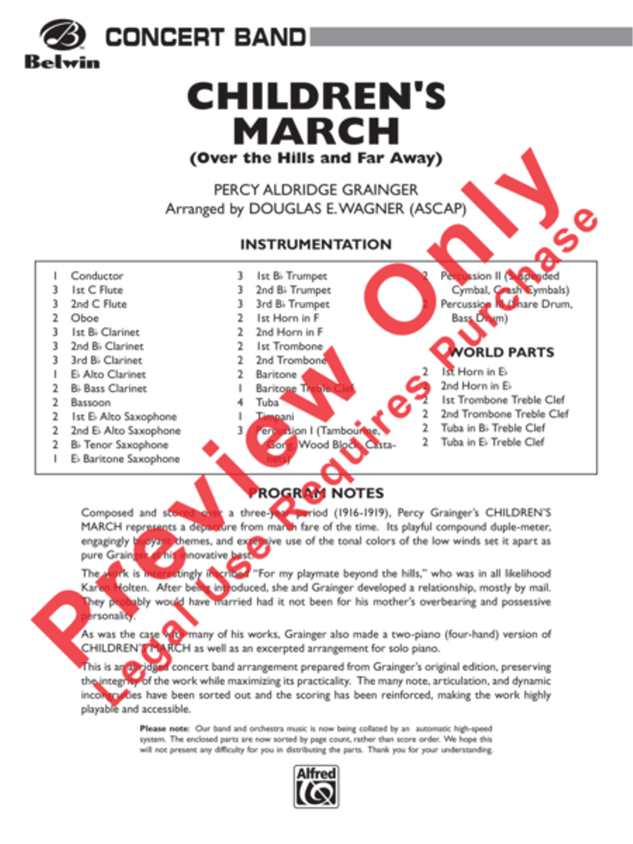 Children's March Concert Band scores gallery preview page 2