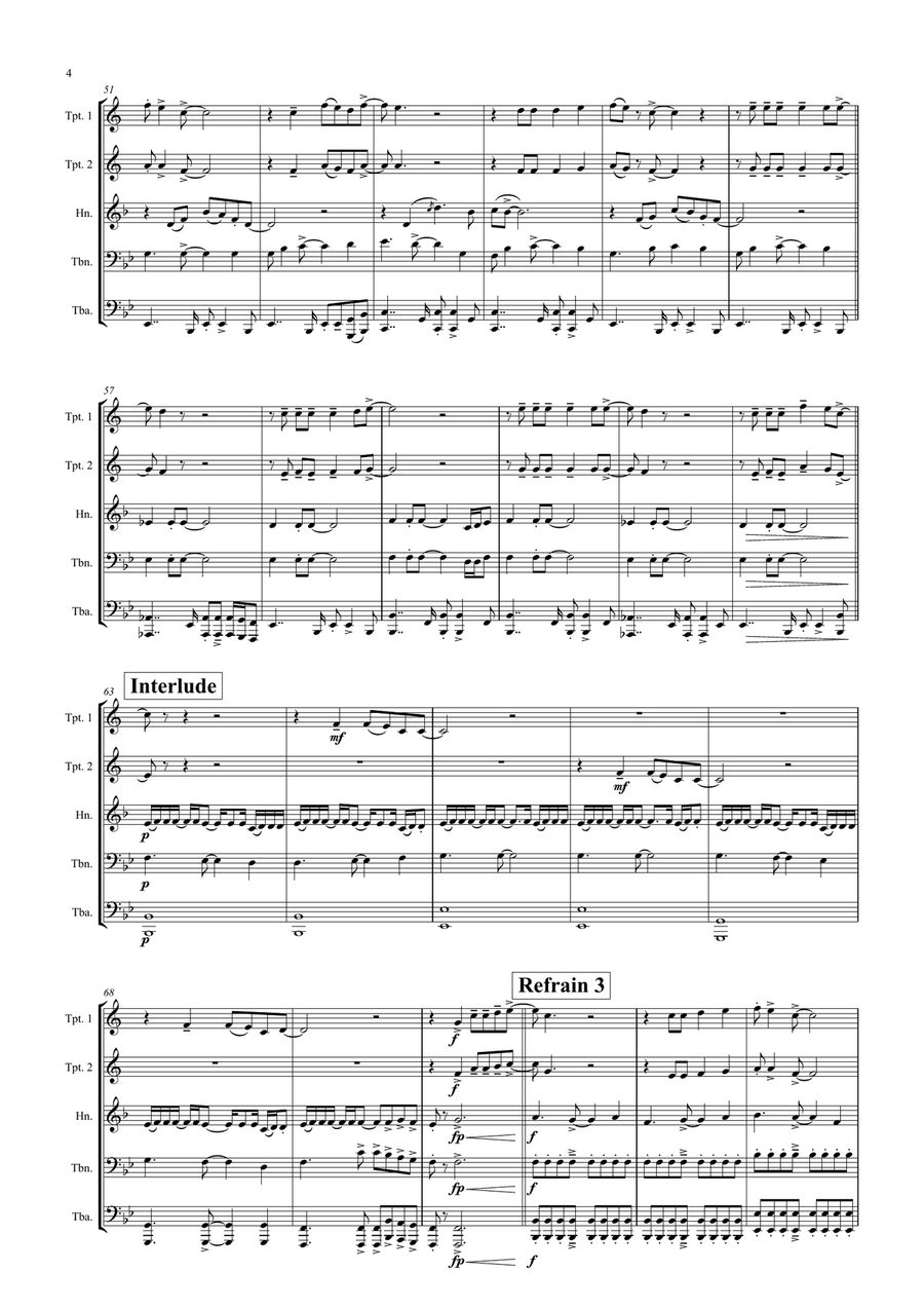 Tage Wie Diese Horn scores gallery preview page 4