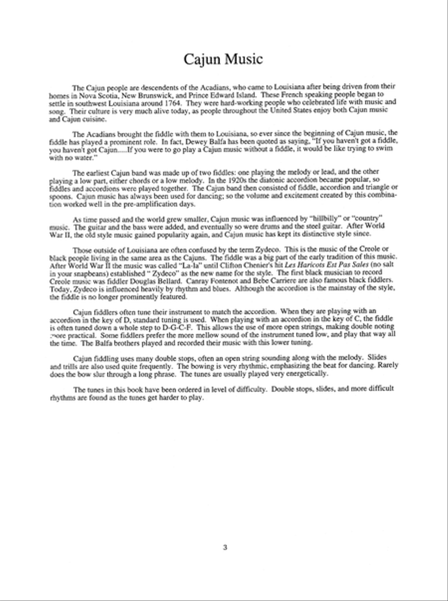 The Cajun Fiddle Violin scores gallery preview page 4