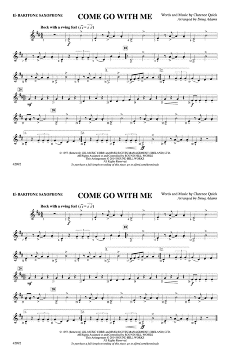 Come Go with Me: E-flat Baritone Saxophone