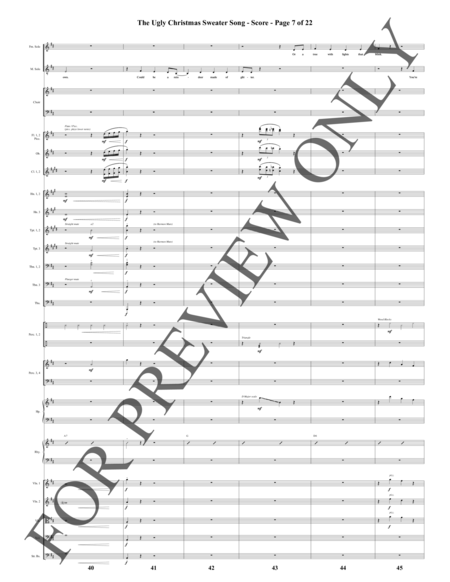The Ugly Christmas Sweater Song - Orchestration (pdf)