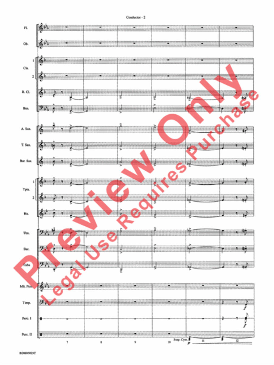 Fanfare for a New Age Concert Band scores gallery preview page 5