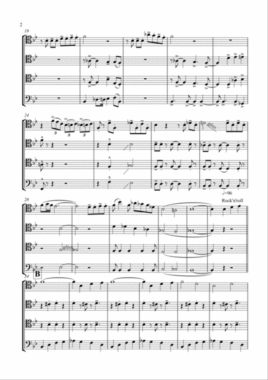 When the Saints Come Marching In Brass Ensemble scores gallery preview page 3