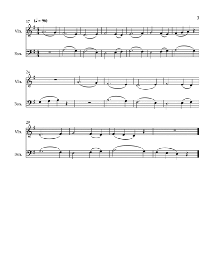 3 Conversations Bassoon scores gallery preview page 3