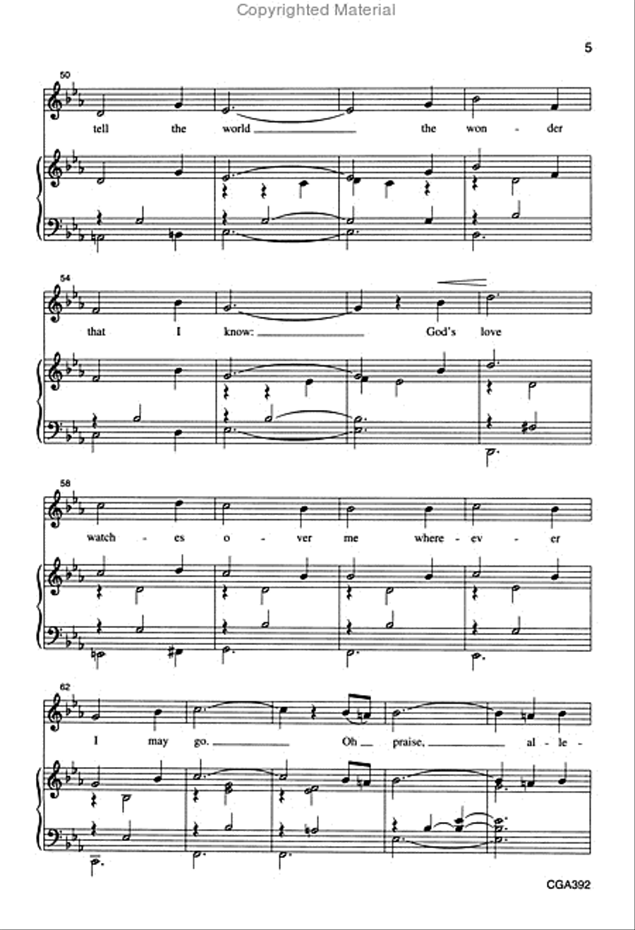Praise, Rejoice and Sing Praise, Rejoice and Sing Unison Choir scores gallery preview page 5