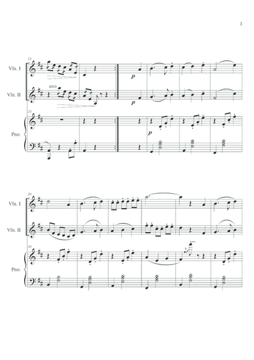 The Christmas Waltz for Two Violins and Piano image number null