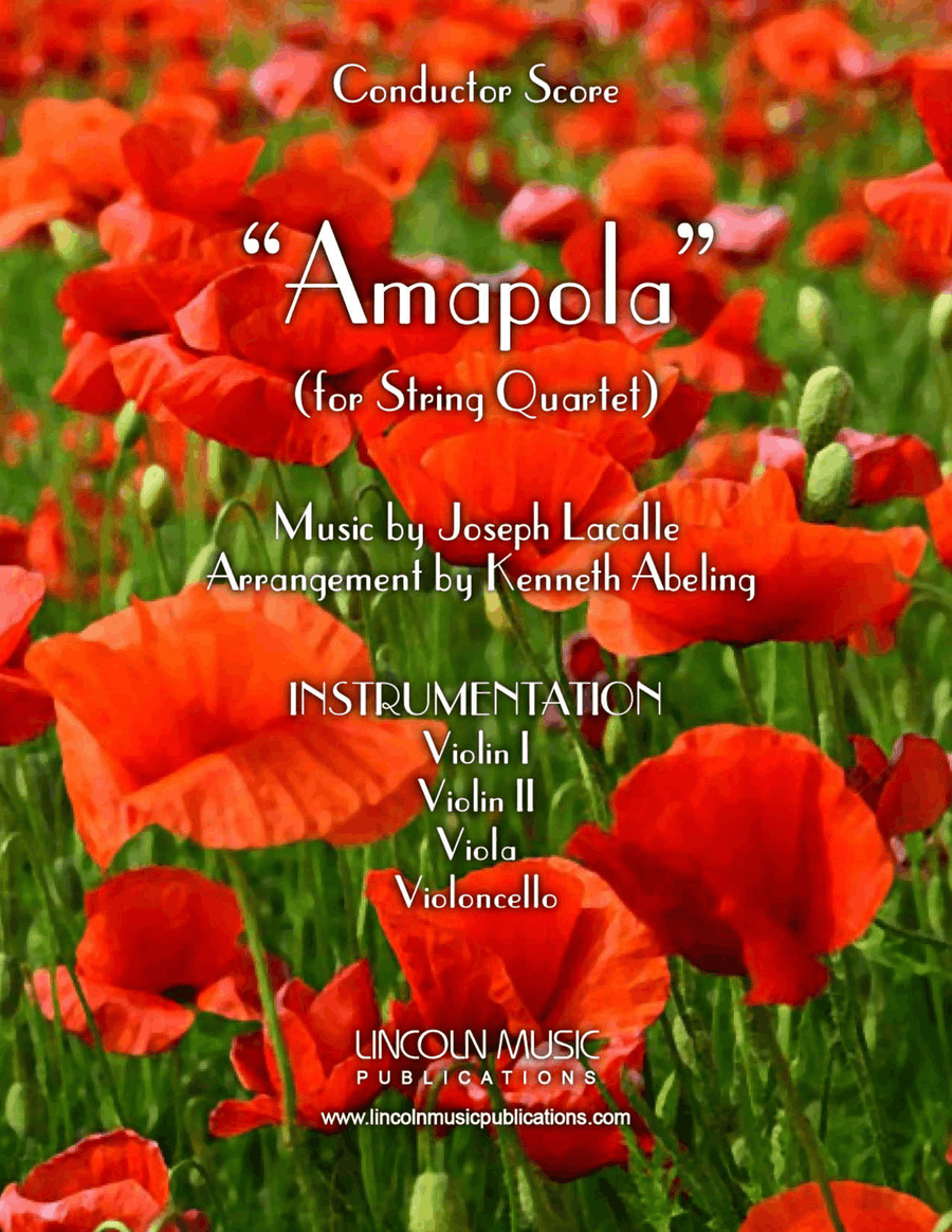 Amapola (for String Quartet) String Quartet scores gallery preview page 1