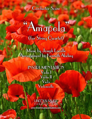 Book cover for Amapola (for String Quartet)
