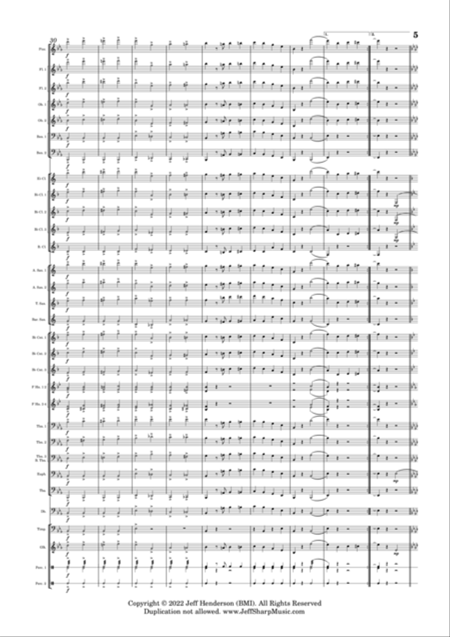 Emerald Coast Concert Band scores gallery preview page 6