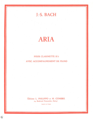 Aria extr. de la Suite en re maj. (transcription)