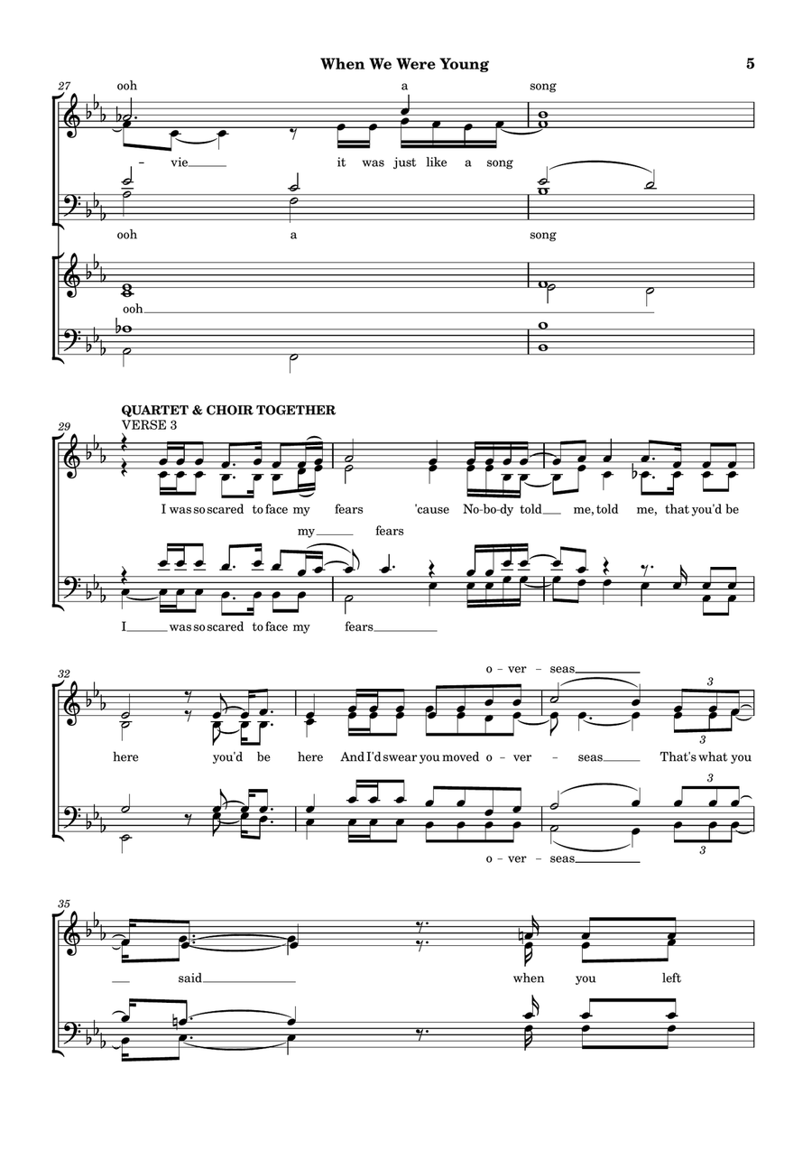 When We Were Young When We Were Young 4-Part scores gallery preview page 5