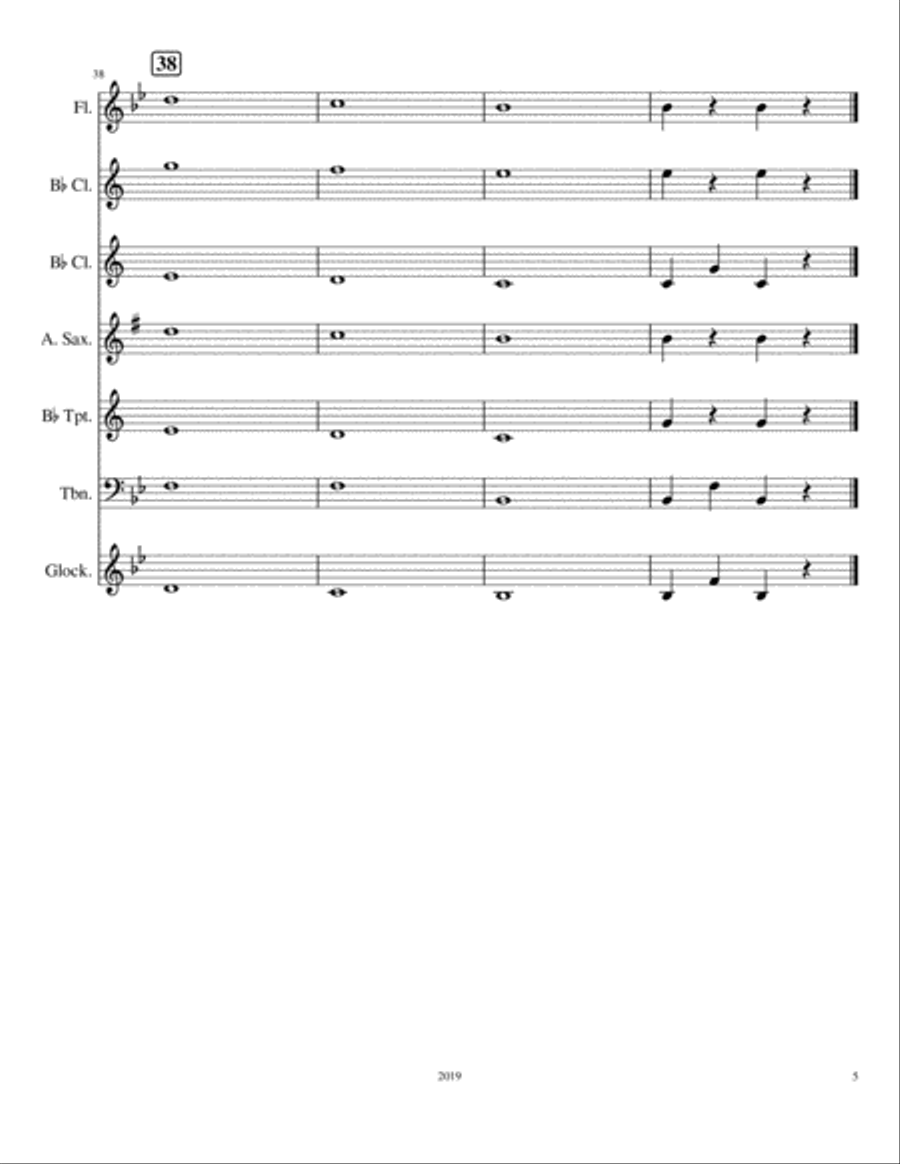 Childhood Memories Concert Band scores gallery preview page 5