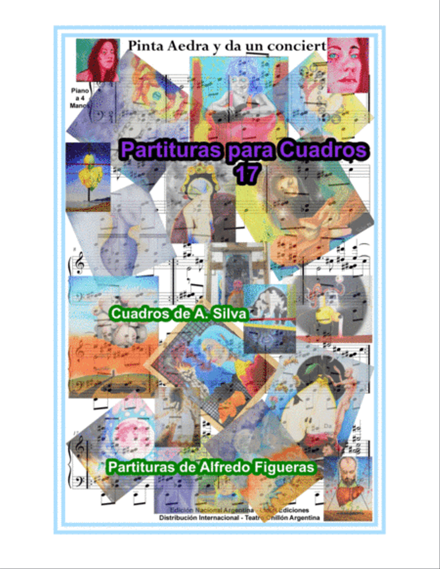 Partituras para Cuadros Alfredo Figueras Piano y Piano a 4 Manos Easy Piano scores gallery preview page 1