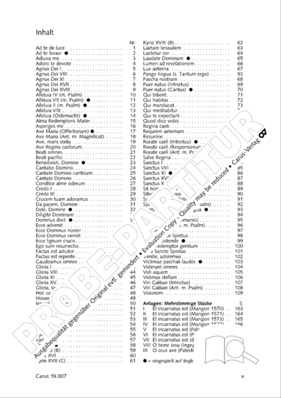 In hymnis et canticis. Gregorian chant collection Choir scores gallery preview page 6