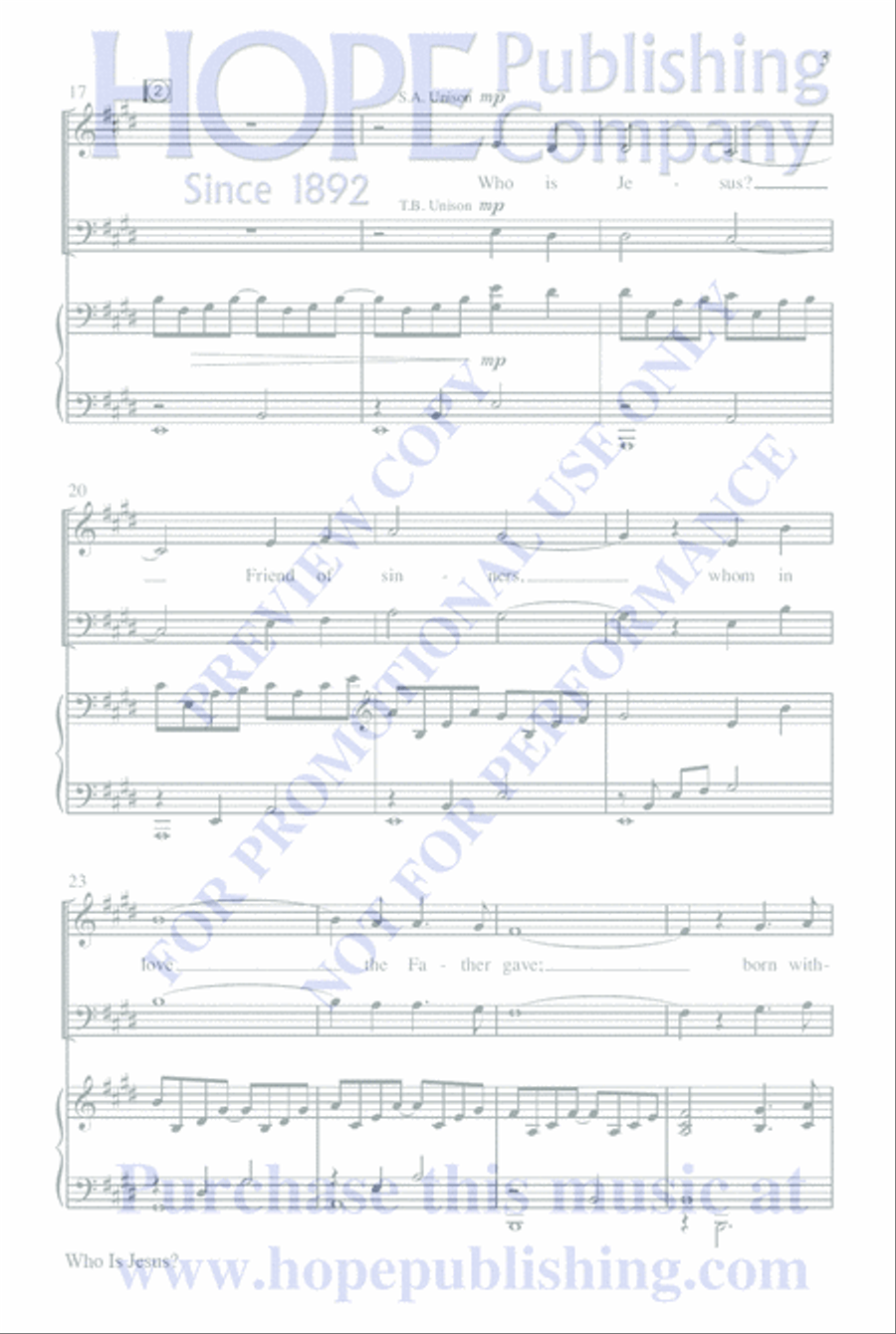 Who Is Jesus? 4-Part scores gallery preview page 27