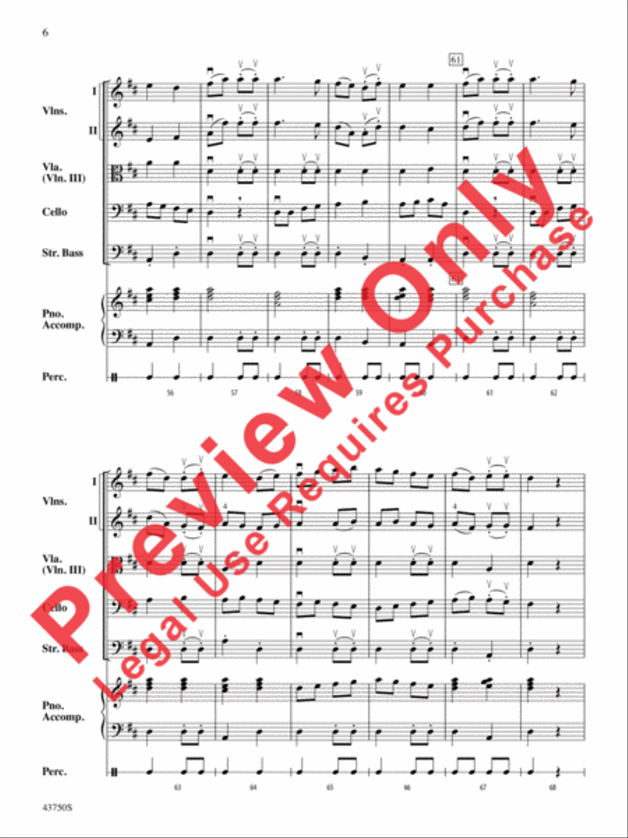 King Henry's Choice String Orchestra scores gallery preview page 7