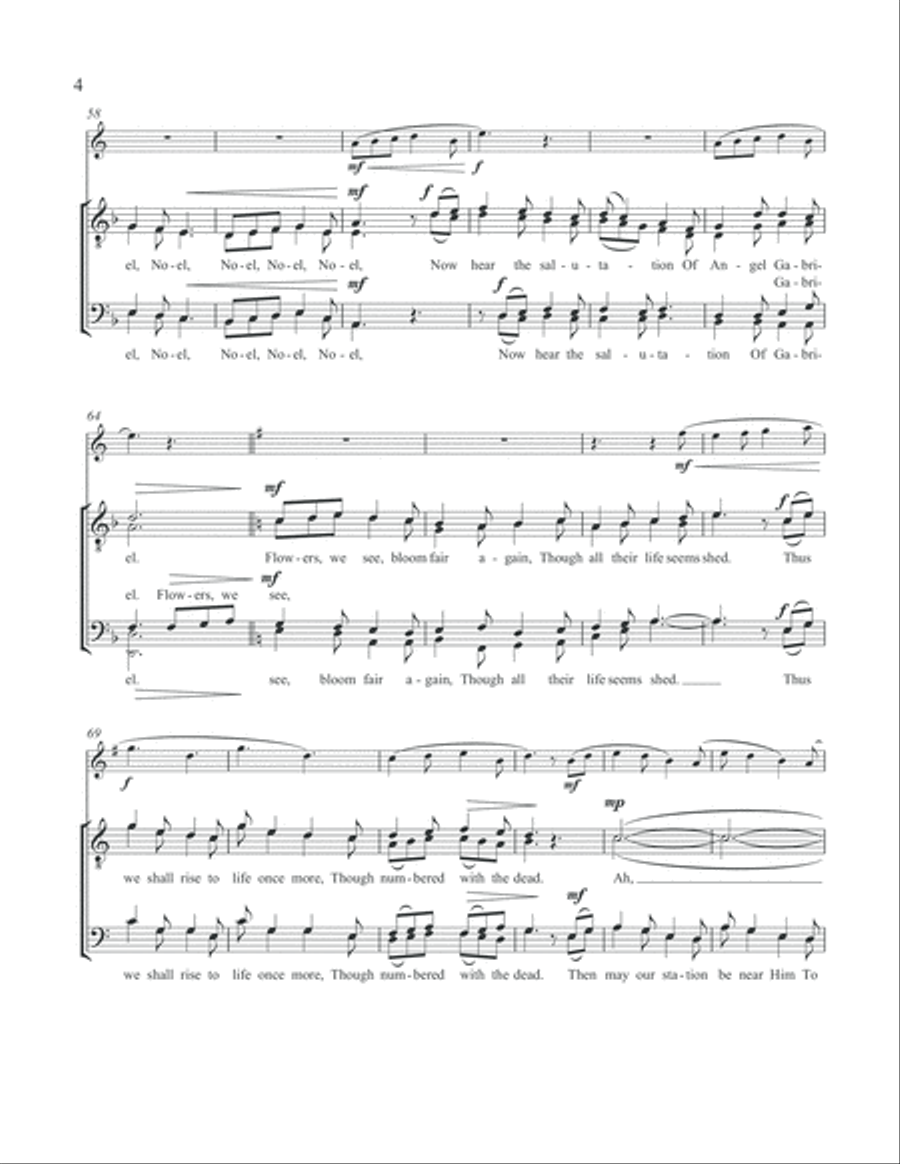 Noel, Noel, Noel TTBB scores gallery preview page 5
