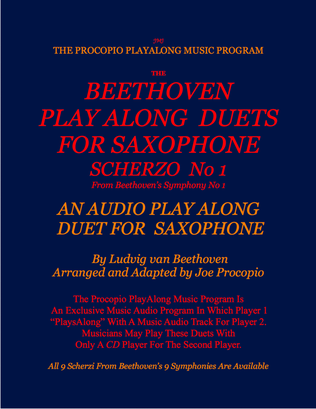 The Beethoven Duets For Saxophone Scherzo No. 1