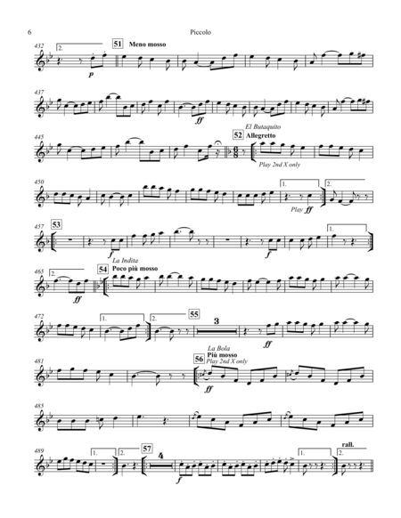 Aires Nacionales Mexicanos, Op. 558 (Potpourri) - 8-1/2"x11" ORCHESTRAL PARTS ONLY image number null