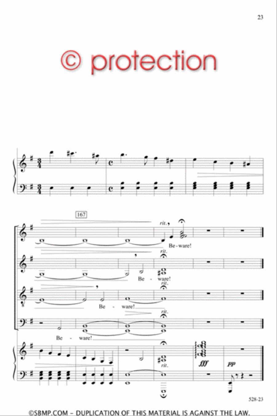 Jabberwocky - SATB Octavo 4-Part scores gallery preview page 22