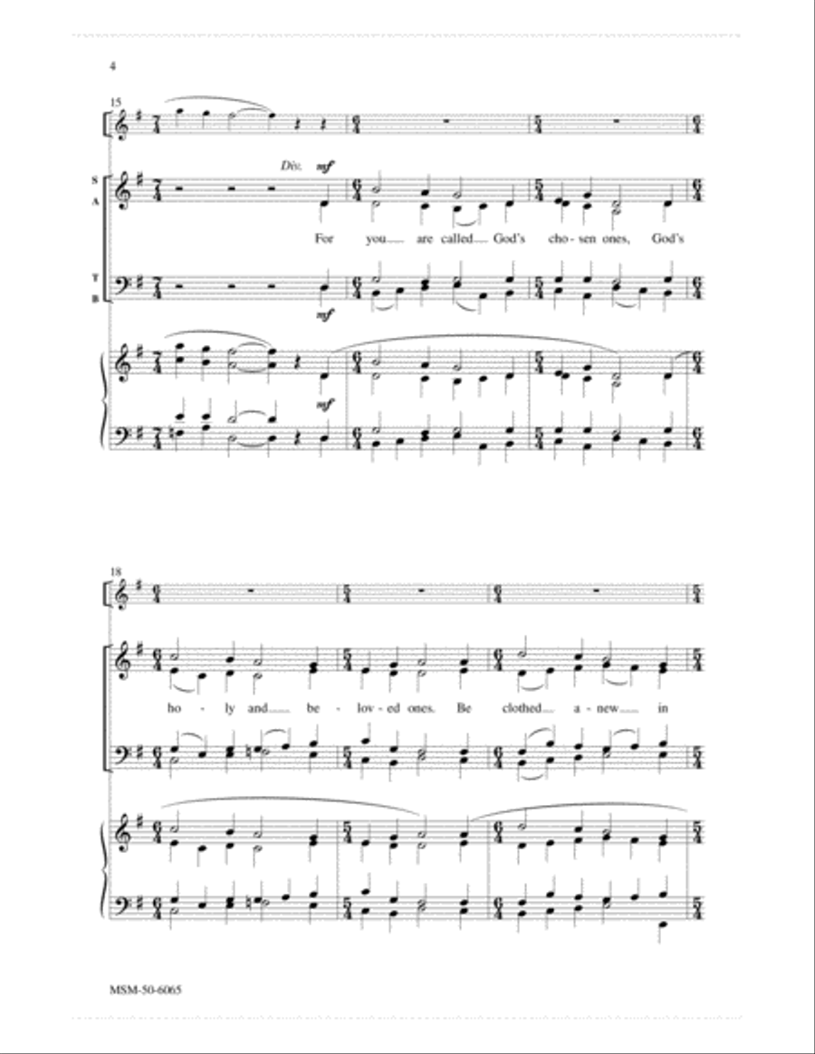 The Peace of Christ The Peace of Christ 4-Part scores gallery preview page 4