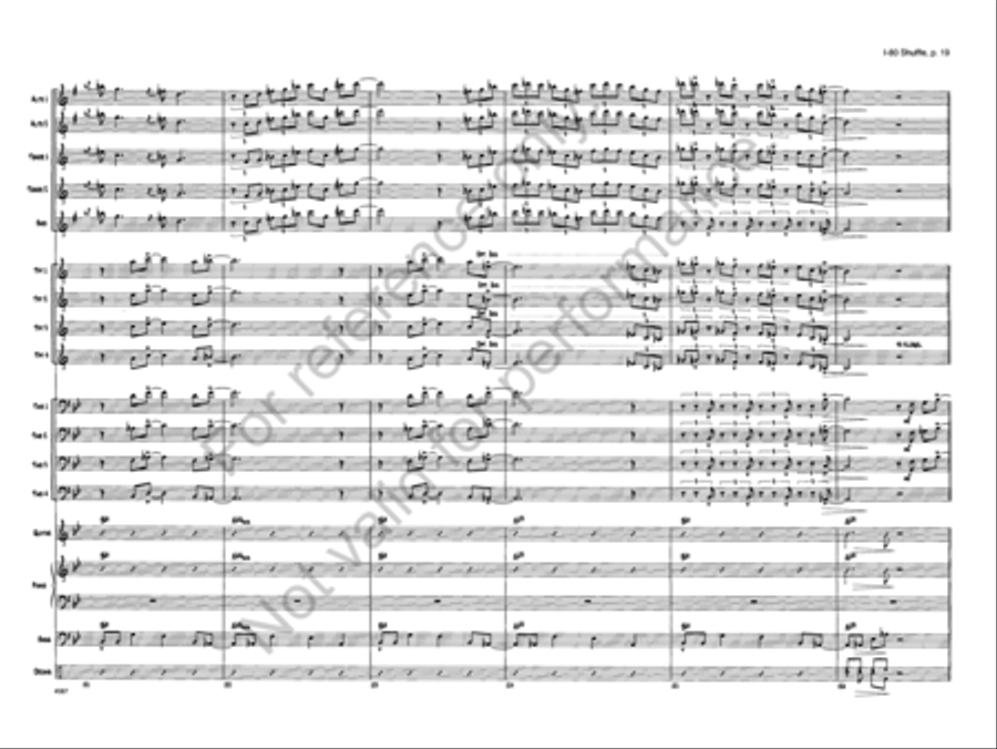 I-80 Shuffle I-80 Shuffle Jazz Ensemble scores gallery preview page 19