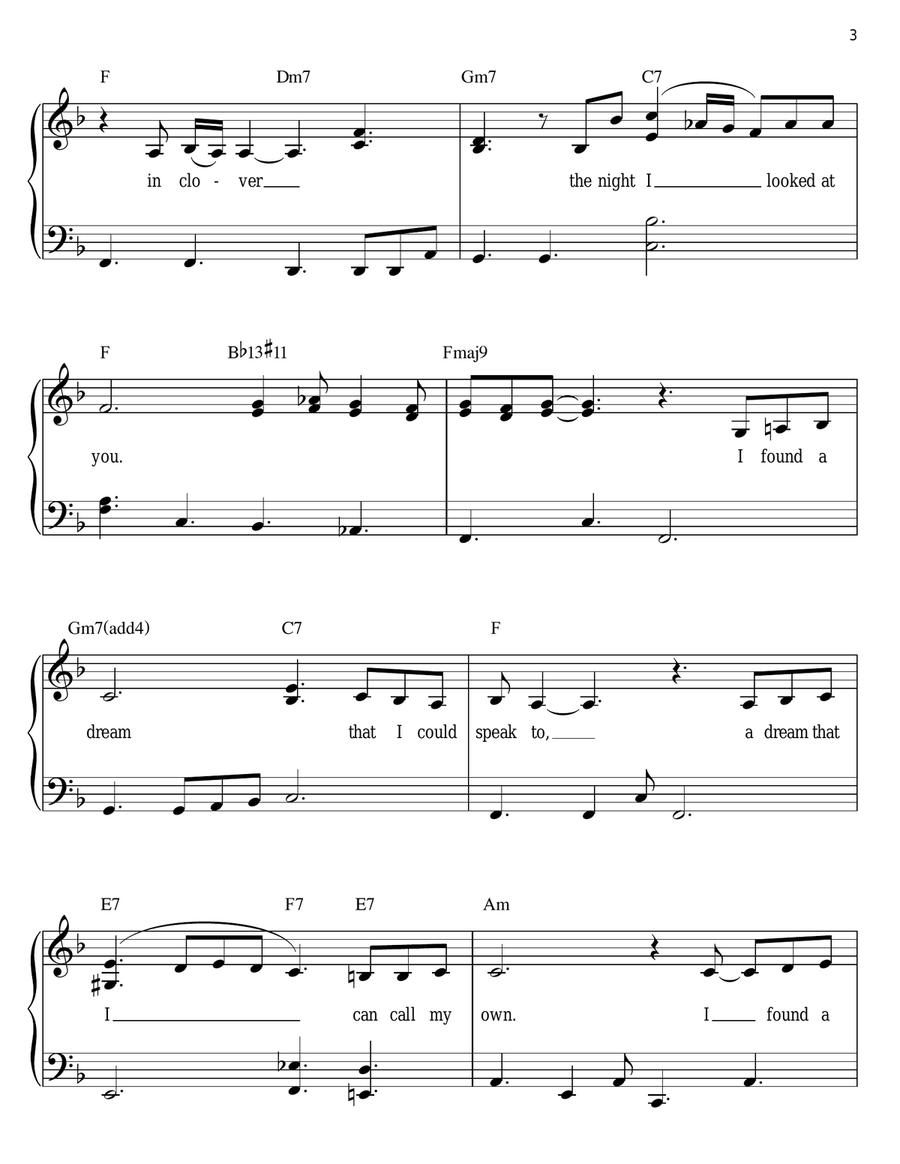 At Last At Last Easy Piano scores gallery preview page 3