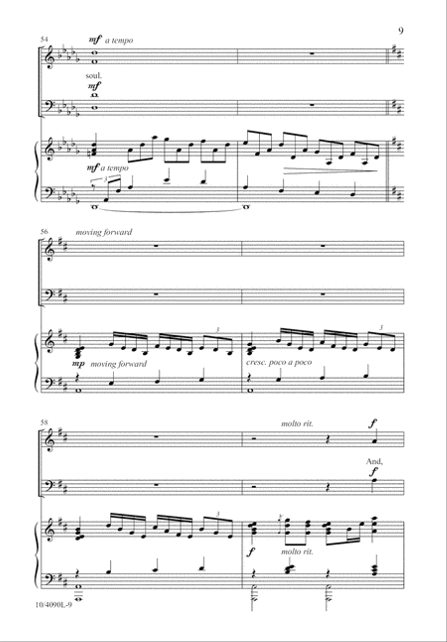 It Is Well With My Soul 4-Part scores gallery preview page 9